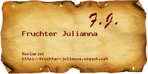 Fruchter Julianna névjegykártya